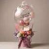 Personalized Welcome Baby Girl Flower Balloon