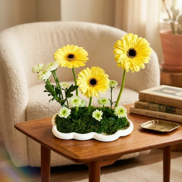 Golden Sunshine Gerbera Flower Arrangement - Flowers gift from ZAYOSHE in Maleha Street, Sharjah, UAE - image 2
