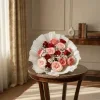 Crimson & Blush Rose Bouquet (2) Crimson & Blush Rose Bouquet