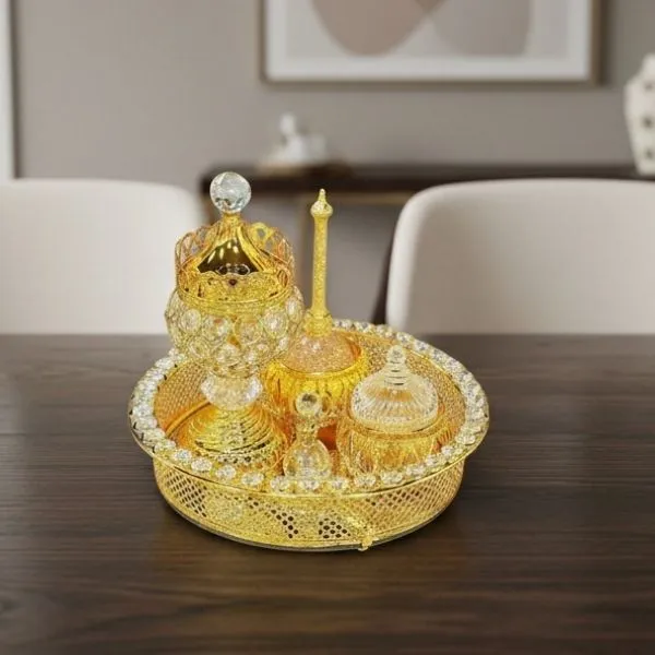 Golden Oud & Bakhoor Home Décor Set - Gift Sets gift from ZAYOSHE in Maleha Street, Sharjah, UAE - image 2