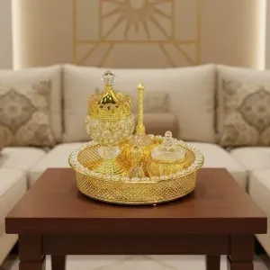 Golden Oud & Bakhoor Home Décor Set