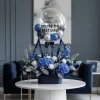 Luxury Father's Day BOBO Balloon & Blue Floral Box
