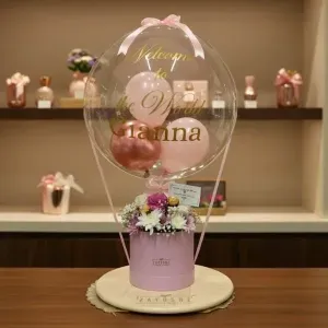 Luxury Welcome Baby Girl Bobo Balloon