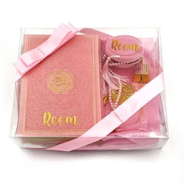 Premium Personalized Islamic Gift Set – Light Pink - Gift Sets gift from ZAYOSHE in Maleha Street, Sharjah, UAE - image 3