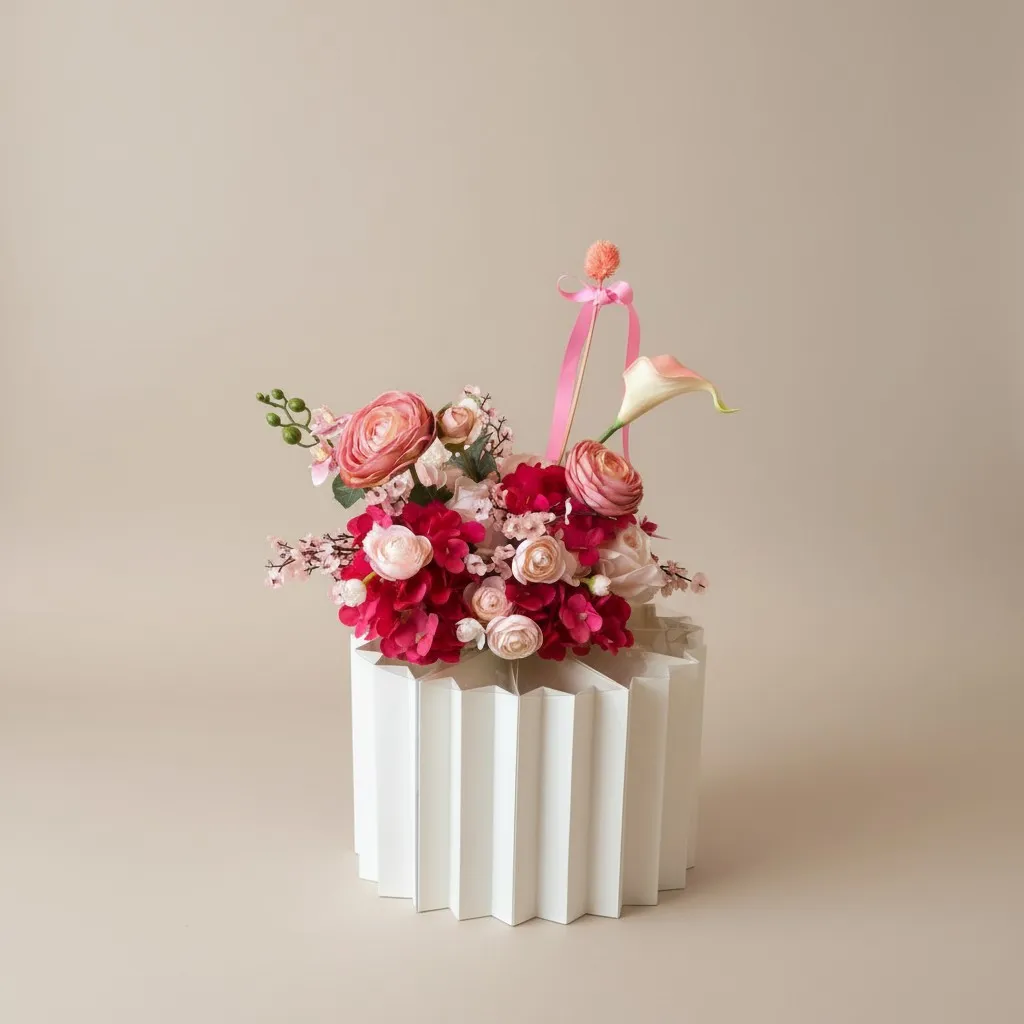 Rosette Fan Bloom Box - Flowers gift from ZAYOSHE in Maleha Street, Sharjah, UAE - image 3