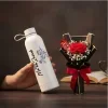 Personalized Teacher Name Bottle & Single Rose Bouquet -Teachers’ Day Gift Set