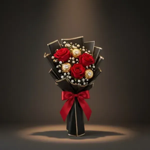 Teachers day bundle keeta (5) Luxury Chocolate Rose Bouquet for Teacher’s Day