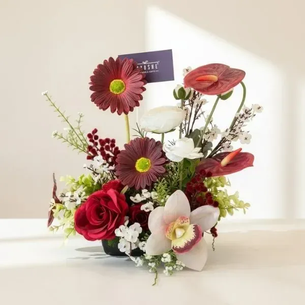 Untitled (600 x 600 px) (11) Crimson Elegance Arrangement