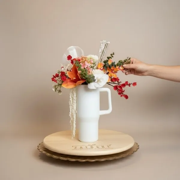 Blossom Sip Tumbler - Flowers gift from ZAYOSHE in Maleha Street, Sharjah, UAE - image 3