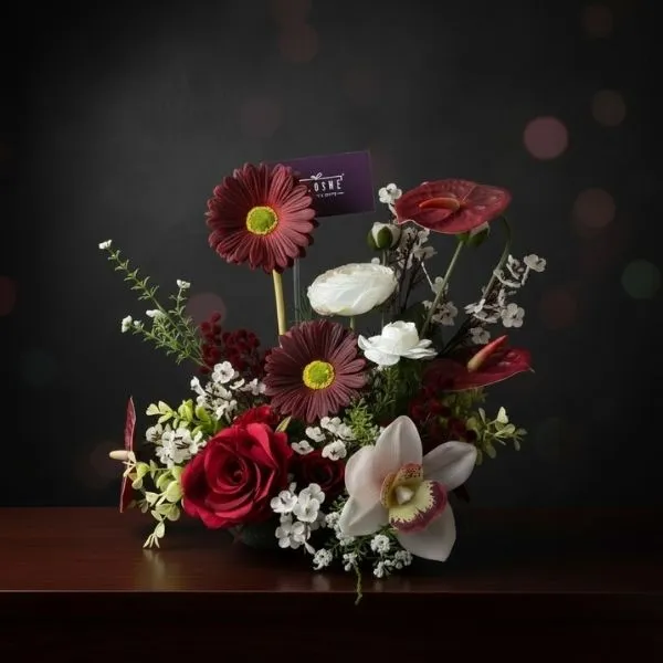 Crimson Elegance Arrangement - Flowers gift from ZAYOSHE in Maleha Street, Sharjah, UAE - image 2
