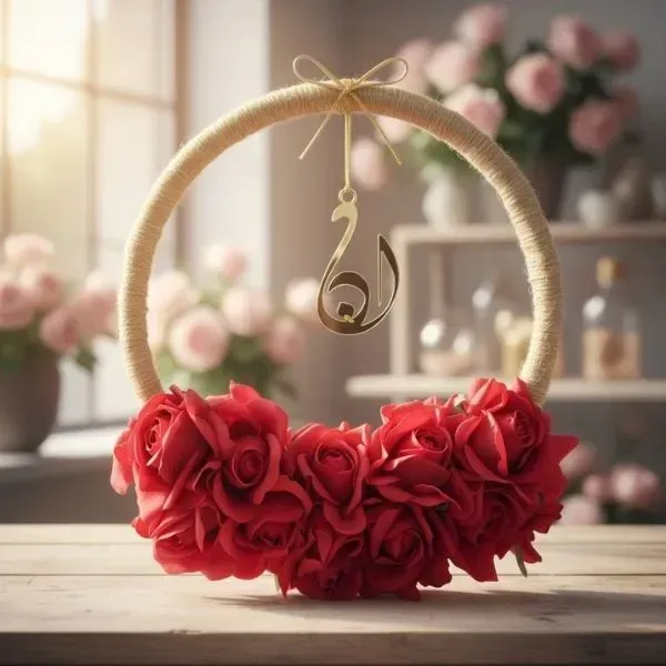 Customized Wedding Hanging Floral Hoop (2) Customized Wedding Hanging Floral Hoop
