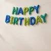 Happy Birthday Foil Balloon Banner – Jewel Tones