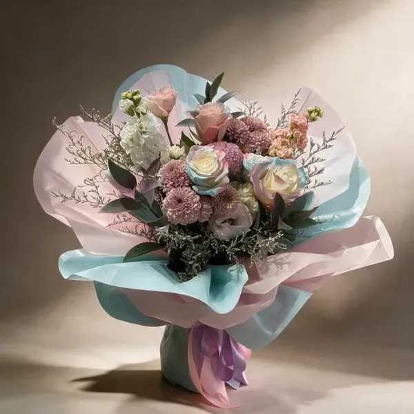 Product listing size Pink & Blue Gender Reveal Bouquet