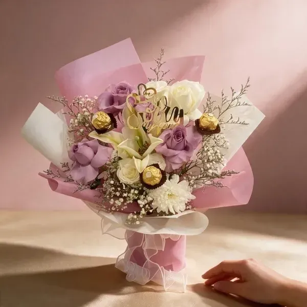 Sorry Ferrero Rocher Bouquet3 Sorry Ferrero Rocher Flower Bouquet
